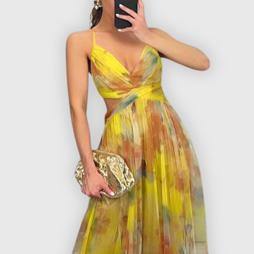 Dora | Ručno izrađena vrhunska maksi haljina