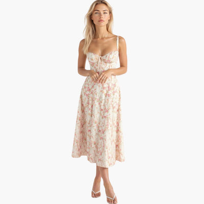 Stella | Ženska lagana lepršava midi haljina 