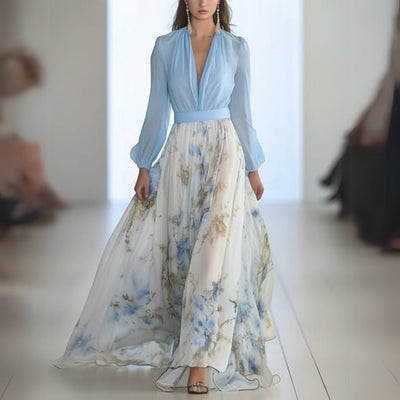 Dolores | Elegantna cvjetna maxi haljina 