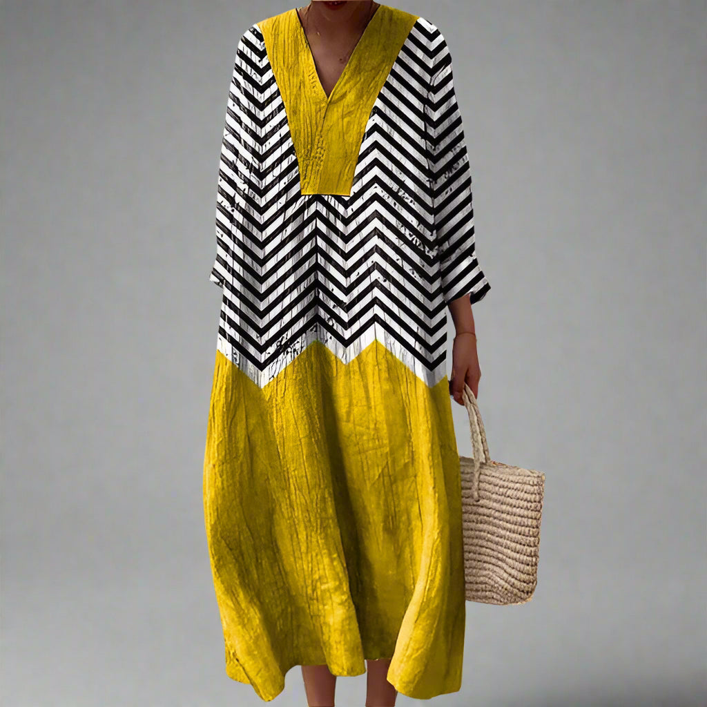 Julia | Elegantna geometrijska haljina