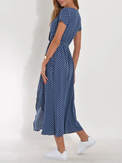 Tina | Cvjetna haljina na preklop 