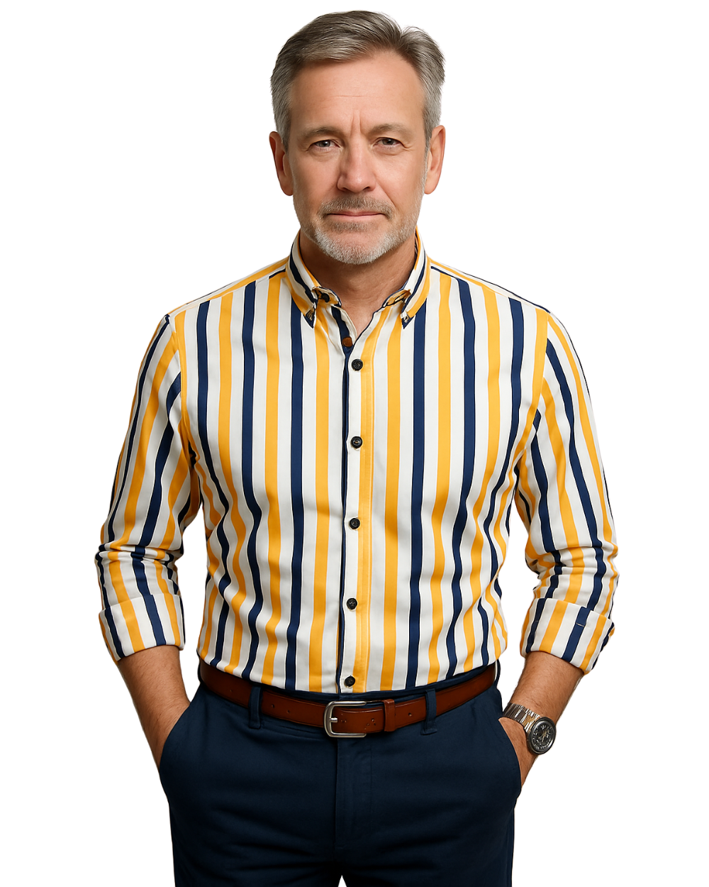 Givalli - Ležerna prugasta muška košulja 