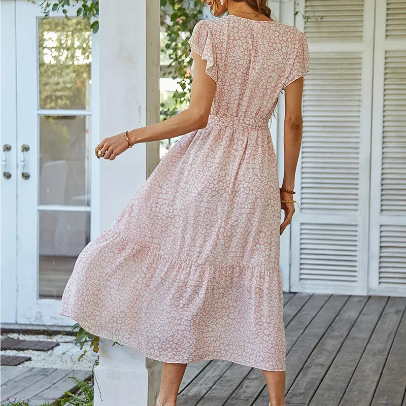 Zoe™ - Udobna ljetna haljina s cvjetnim uzorkom i remenom