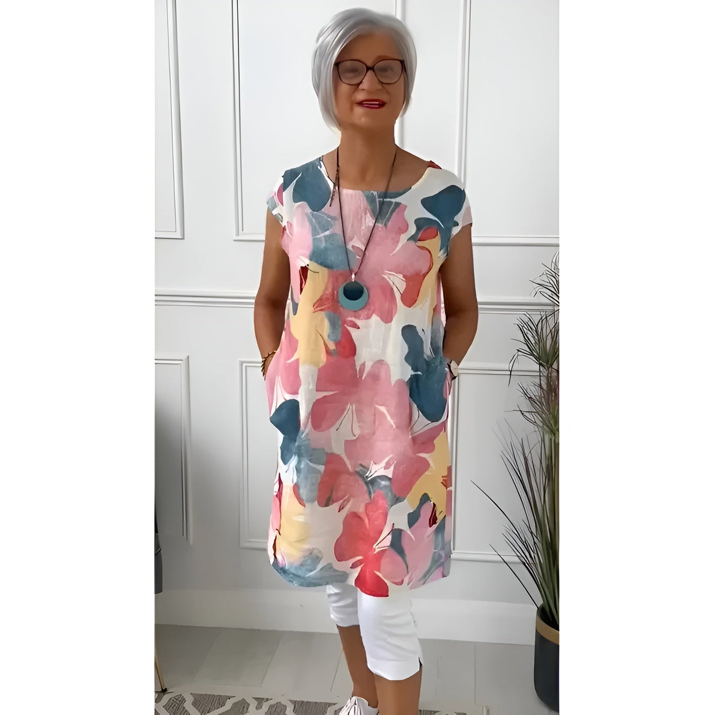 Aino™ | Mekana proljetna haljina s uzorkom leptira